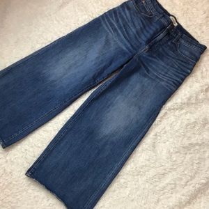 Madewell Wide Leg crop jeans